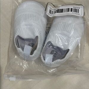Baby Knit Slip-On Walker Shoes in White